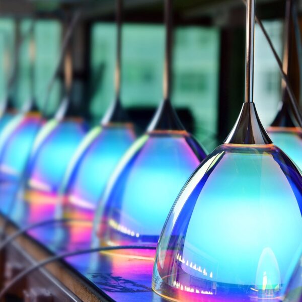 Blue mini pendant light on sale