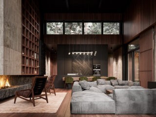 Rich & Exquisite Modern Rustic Home Interior