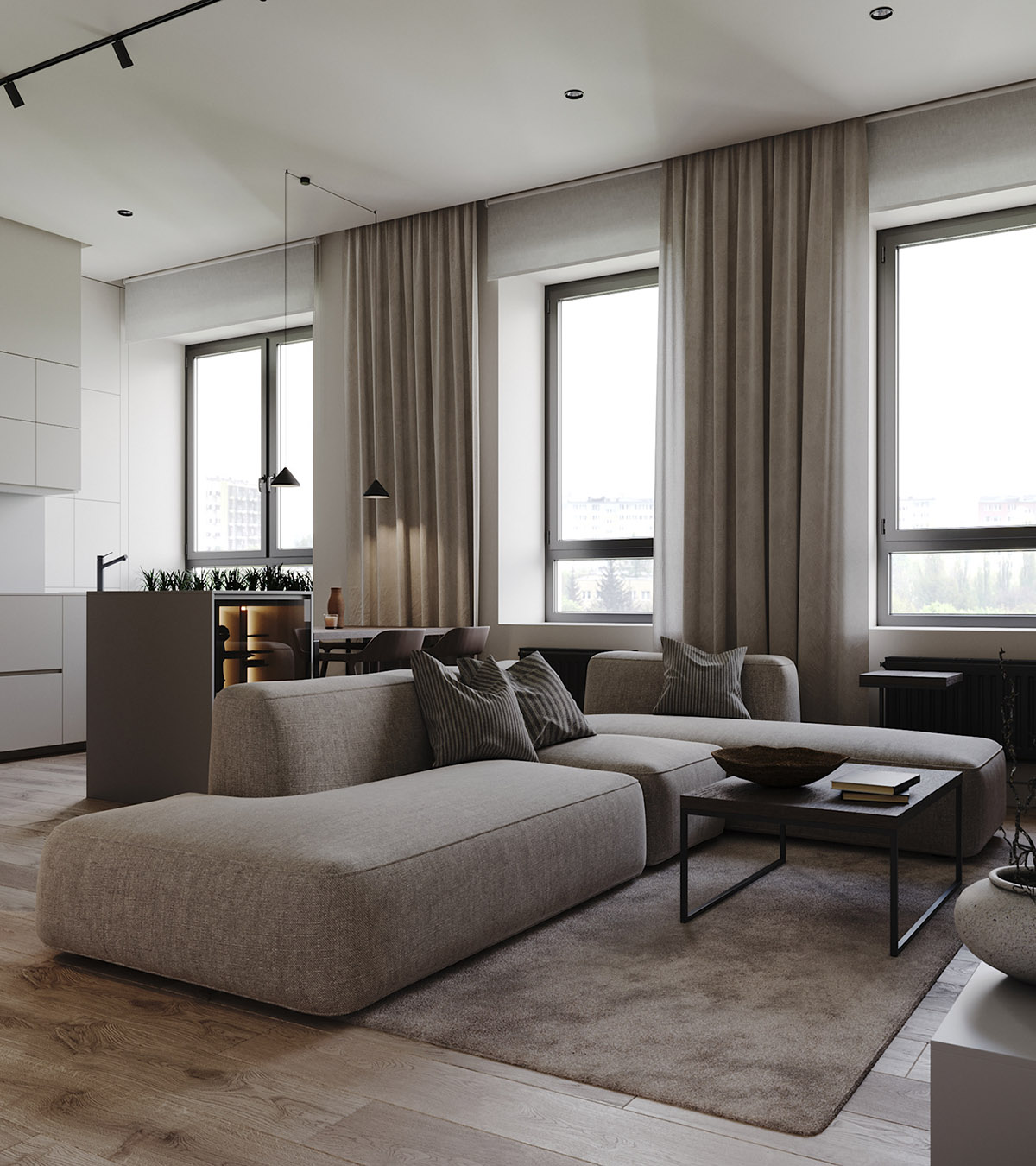 Taupe Sofa Interior Design Ideas