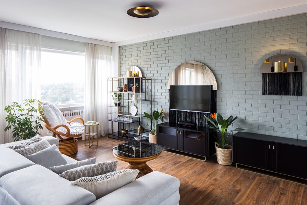 brick accent walls | Interior Design Ideas