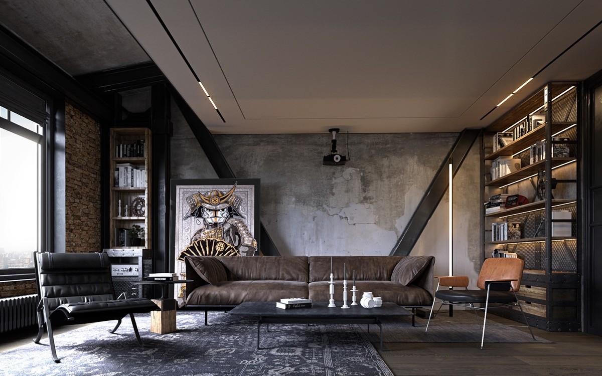 4 Apartments That Turn Up The Dial On Industrial Style