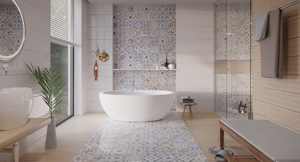 75 Beautiful Cloakroom with Wallpapered Walls Ideas and Designs - September  2023 | Houzz UK