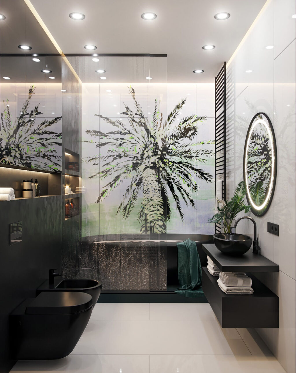 Botanical bathroom Interior Design Ideas