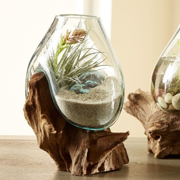 Glass shop vase decor