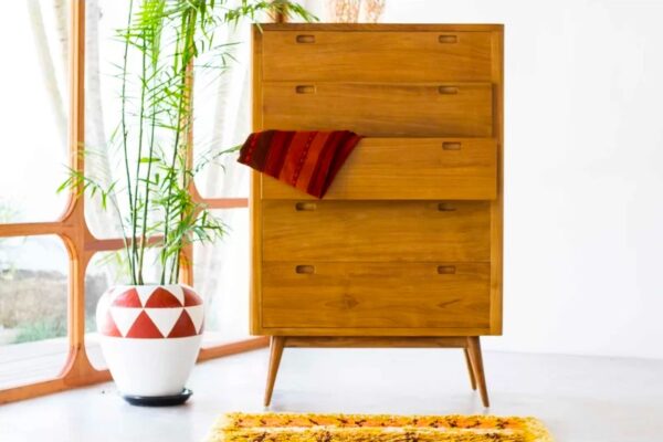 Mid century modern store vertical dresser