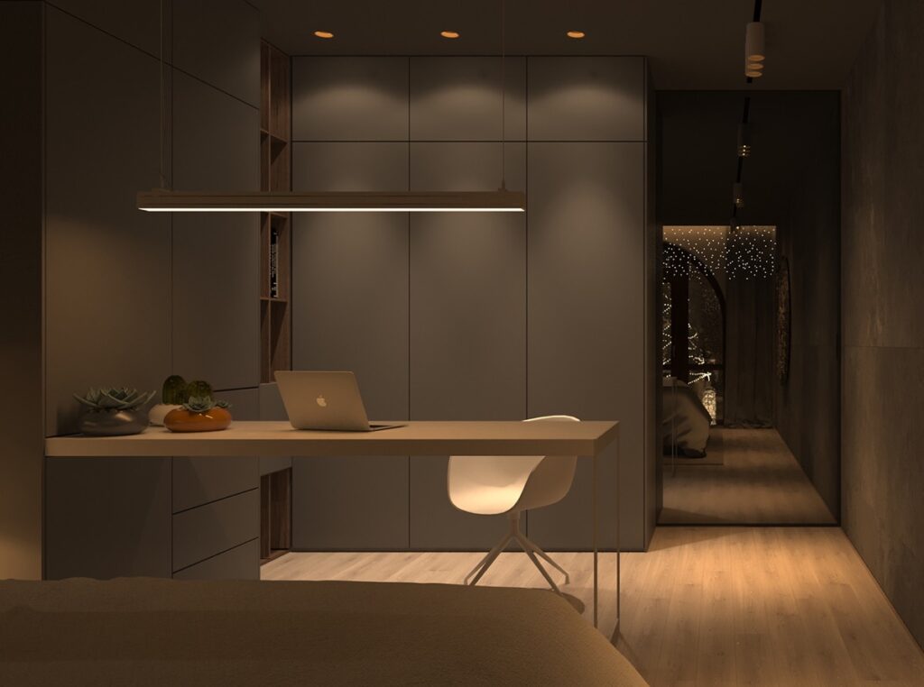 Warm Interior Design With A Soft Lighting Scheme