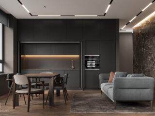 A Beautifully Grey Apartment Of A Blogger In Ukraine