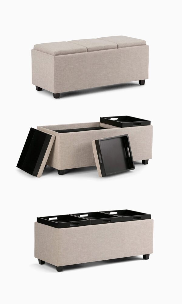 Unique ottoman with on sale storage