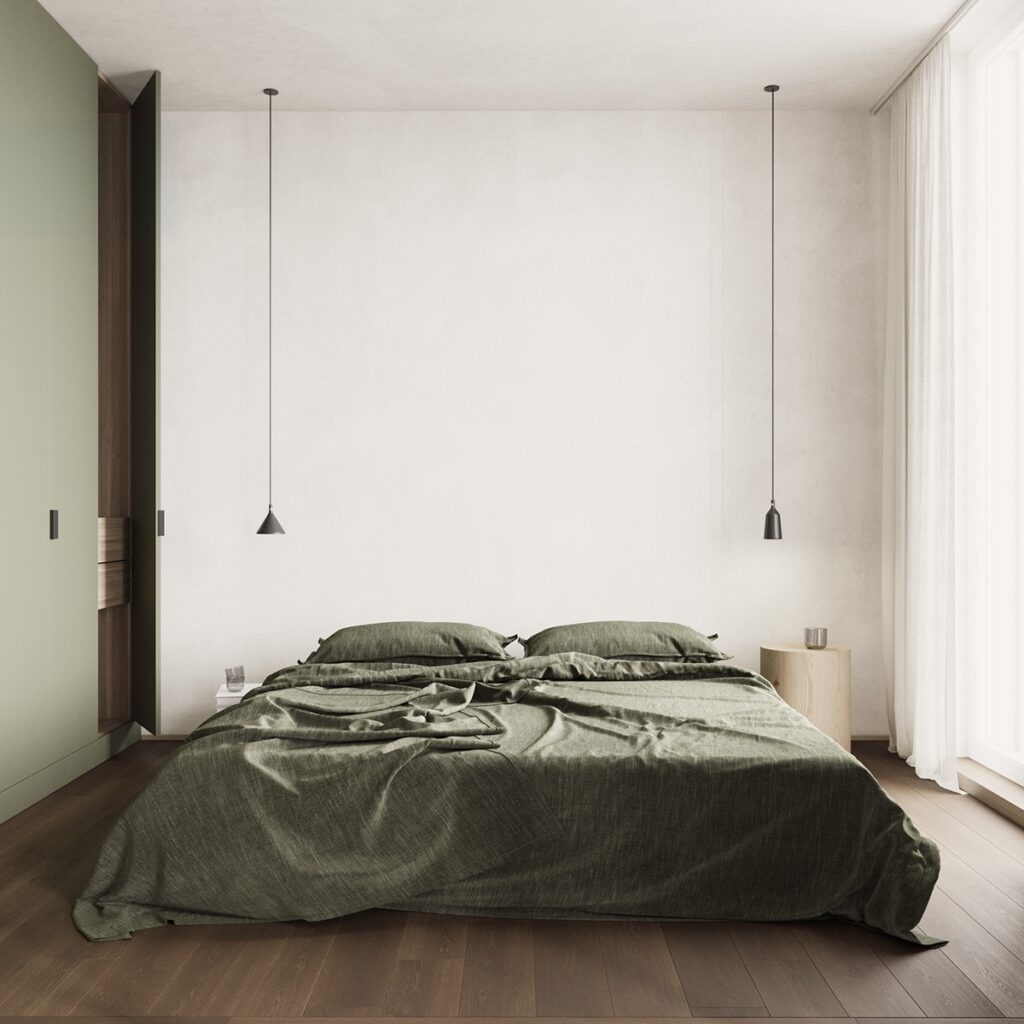 green bed set | Interior Design Ideas