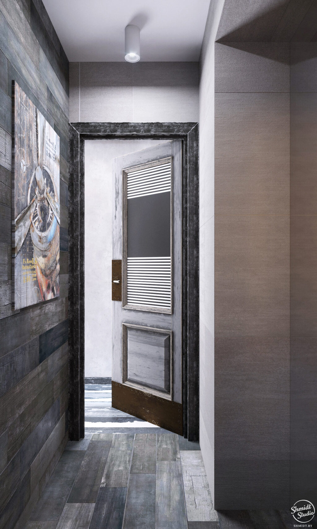 rustic wall treatment Interior Design Ideas