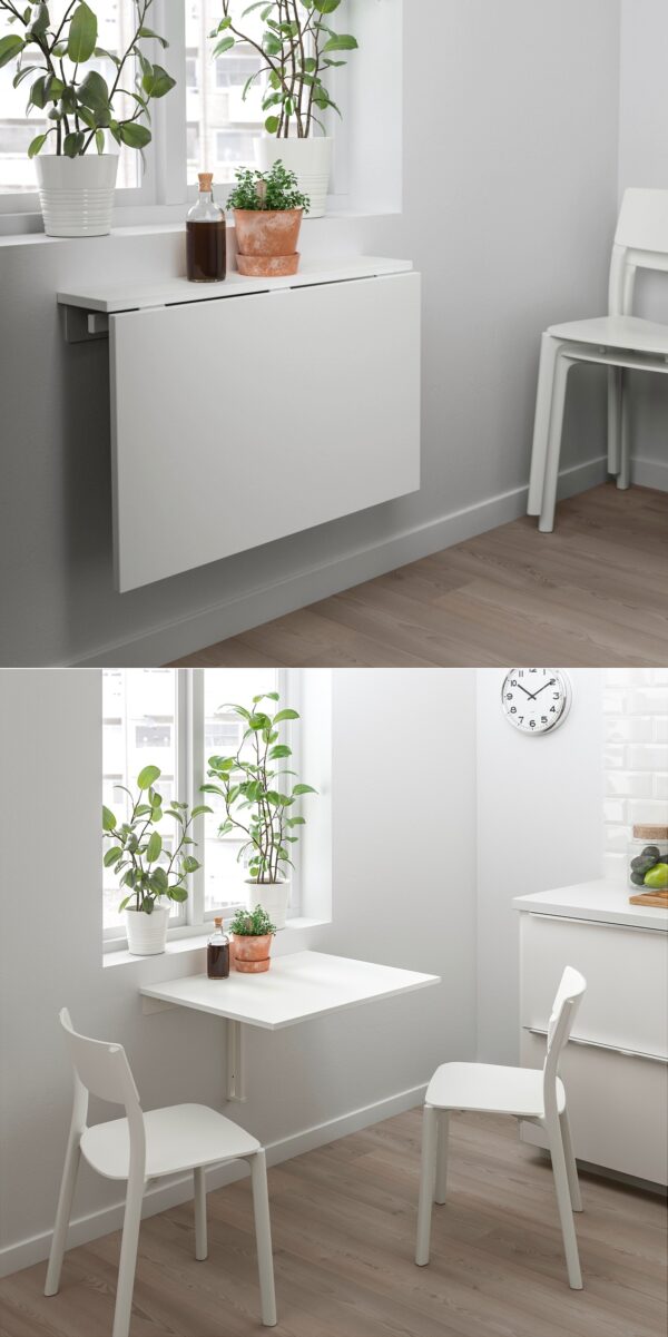 Small white drop sales leaf kitchen table