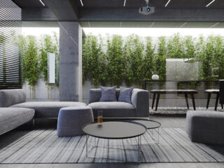 3 Sharp Grey Minimalist Interiors Enlivened With Plant Accents