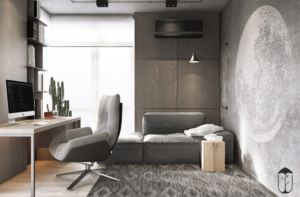 Modern House Plans, Floor Plans, Designs & Layouts - Modern Industrial Apartment Interior