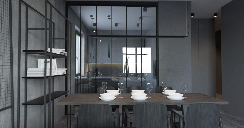 3 Sharp Grey Minimalist Interiors Enlivened With Plant Accents