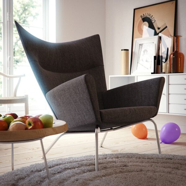 Contemporary wingback sales chairs living room