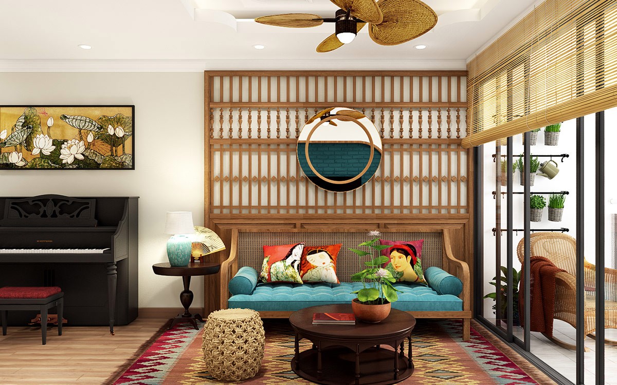 Asian Style Interiors Spliced With Sumptuous Deep Green And Teal 