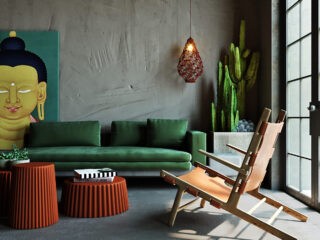 Asian Style Interiors Spliced With Sumptuous Deep Green And Teal Accents