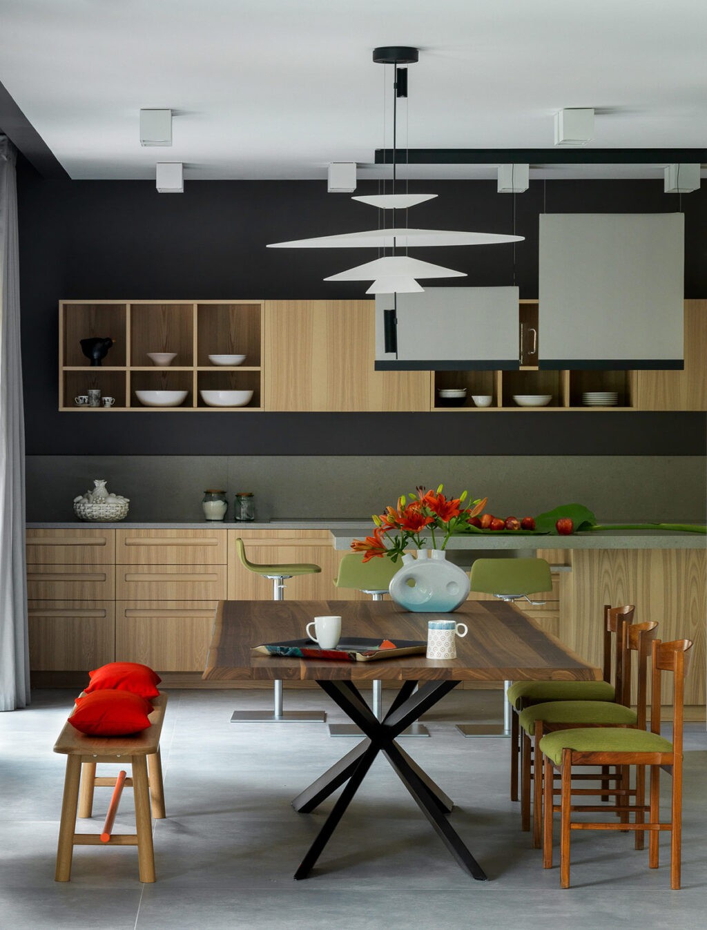 modern wood dining table Interior Design Ideas