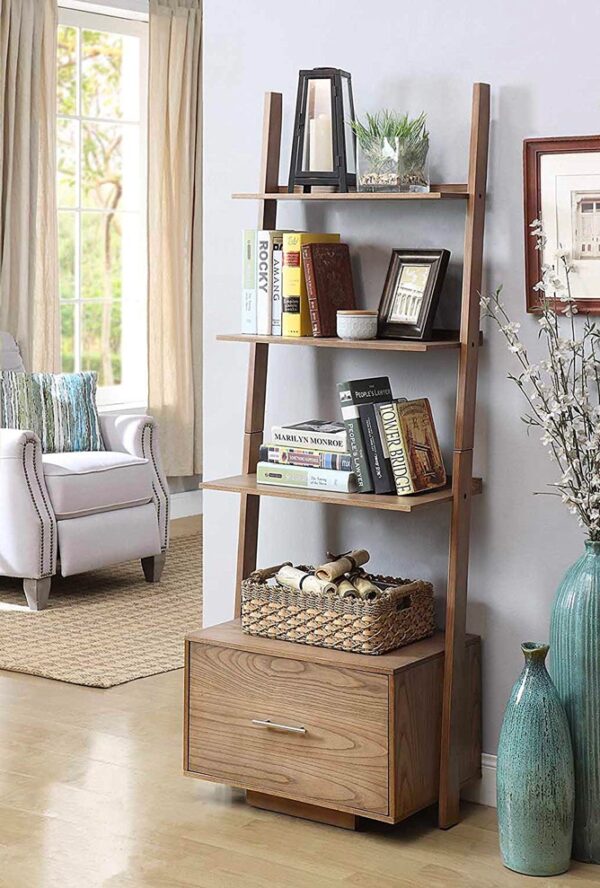 Bedroom ladder shelf deals
