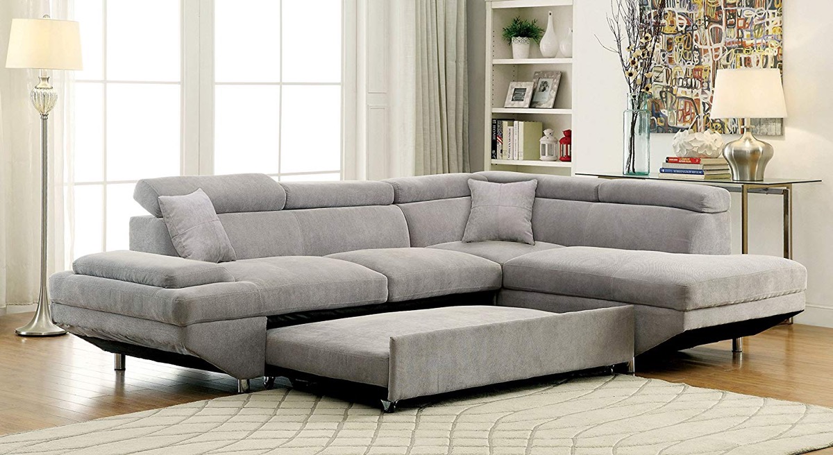 Modern Sectional Sofa With Pull Out Bed