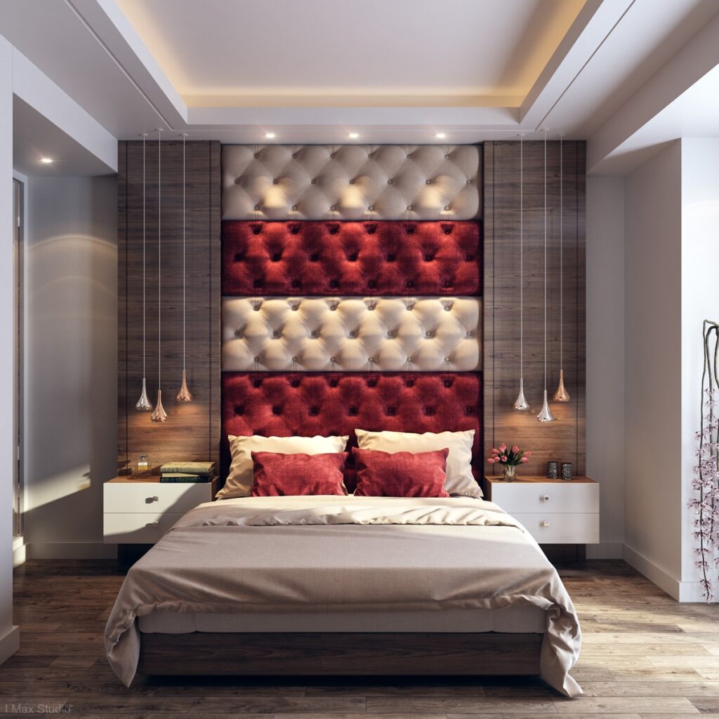 red and gray bedroom ideas | Interior Design Ideas