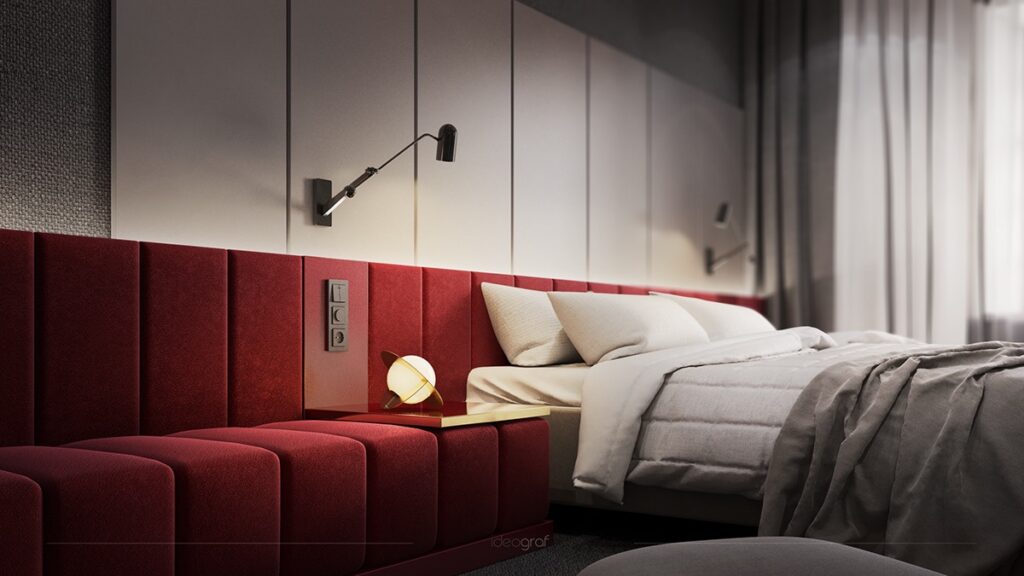 red and white bedroom ideas | Interior Design Ideas