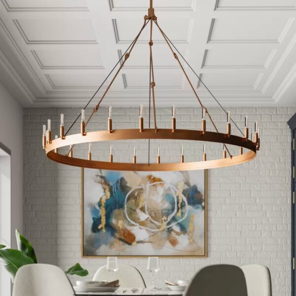 Round dining room chandelier deals