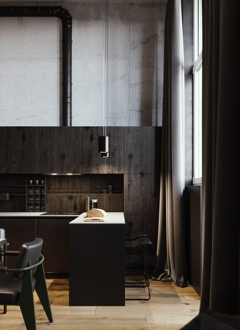 modern industrial kitchen | Interior Design Ideas