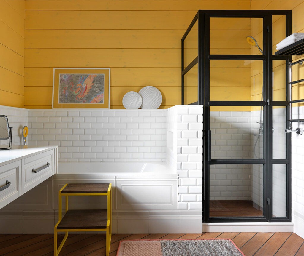 yellow step stool Interior Design Ideas