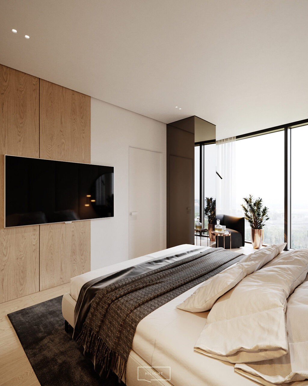 black bed throw Interior Design Ideas