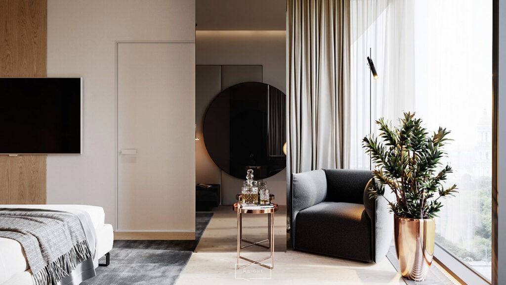 black bedroom chair | Interior Design Ideas