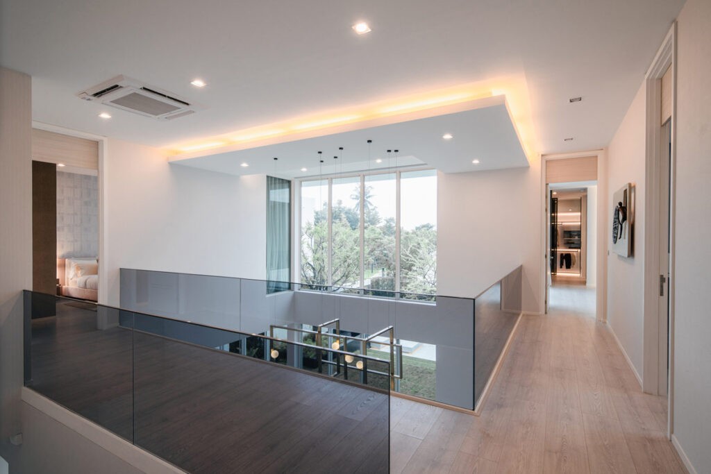 glass hallway borders Interior Design Ideas