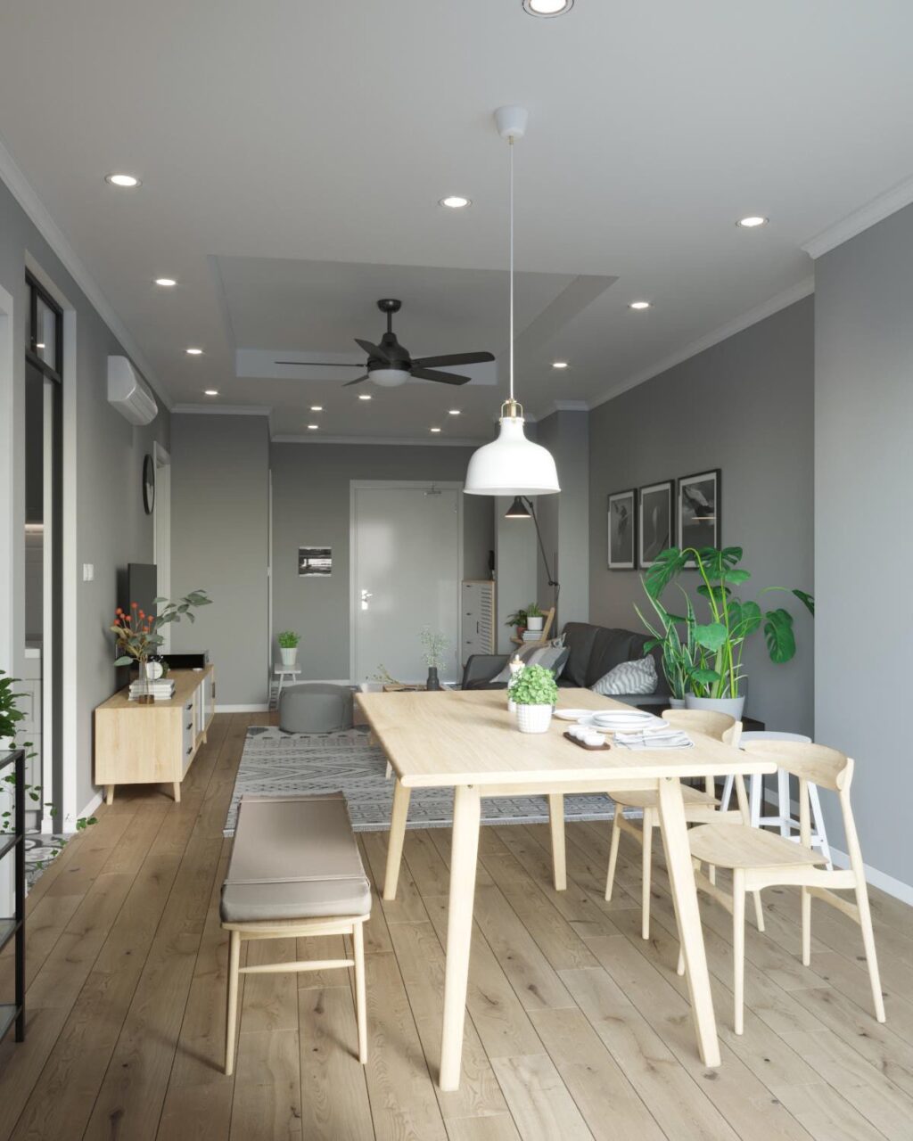 light wood dining table Interior Design Ideas