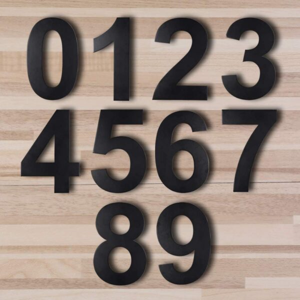 Raw Metal House Address Numbers - Individual Numbers for House or Business