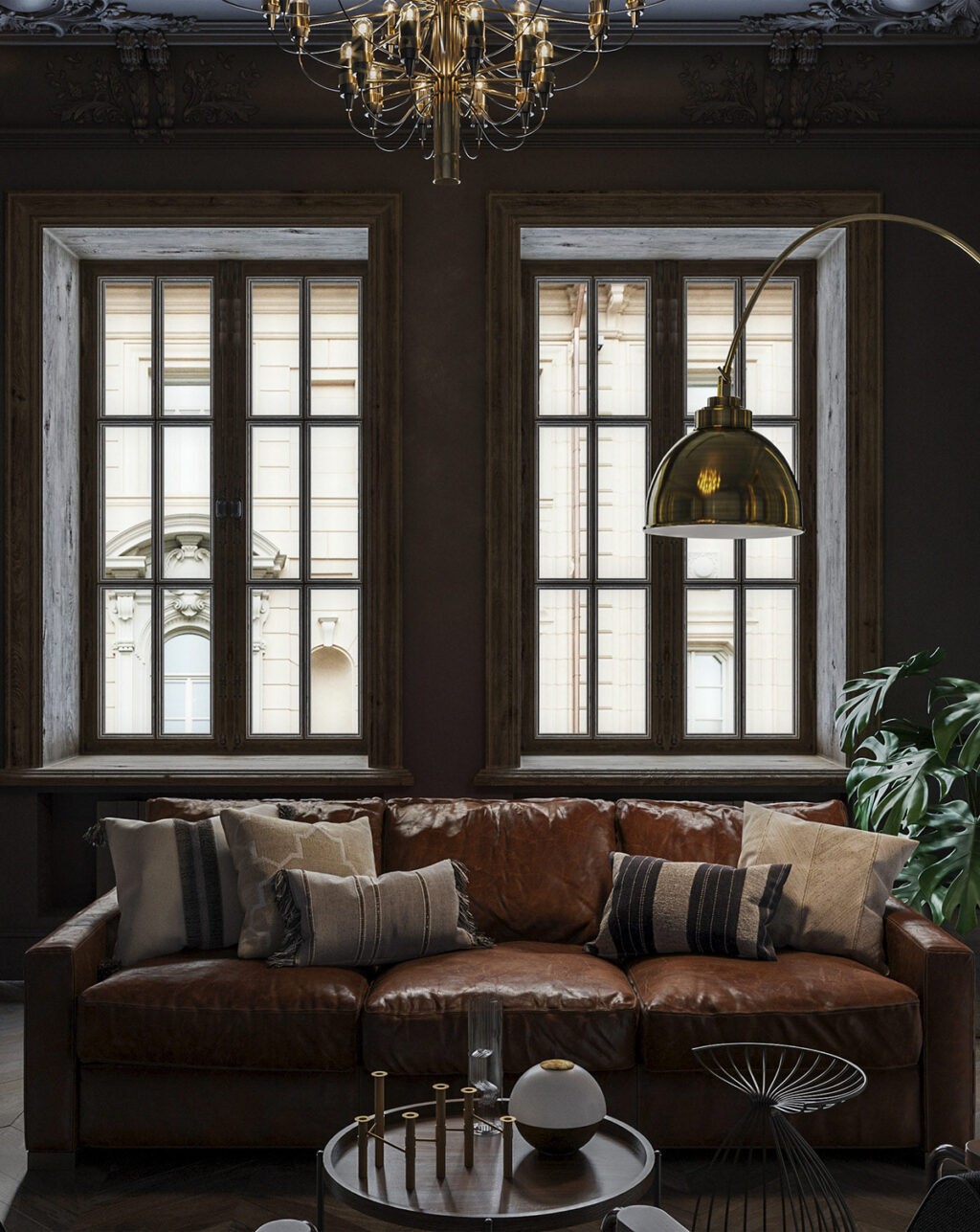A Duo Of Deliciously Dark Luxury Interiors