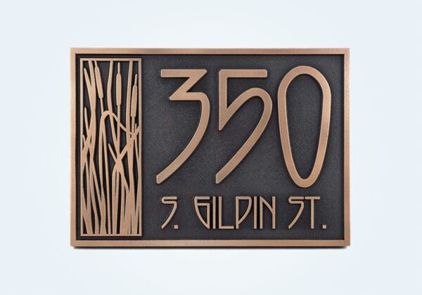 Raw Metal House Address Numbers - Individual Numbers for House or Business