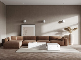Introducing Depth, Warmth & Interesting Furniture Into Flat Spaces