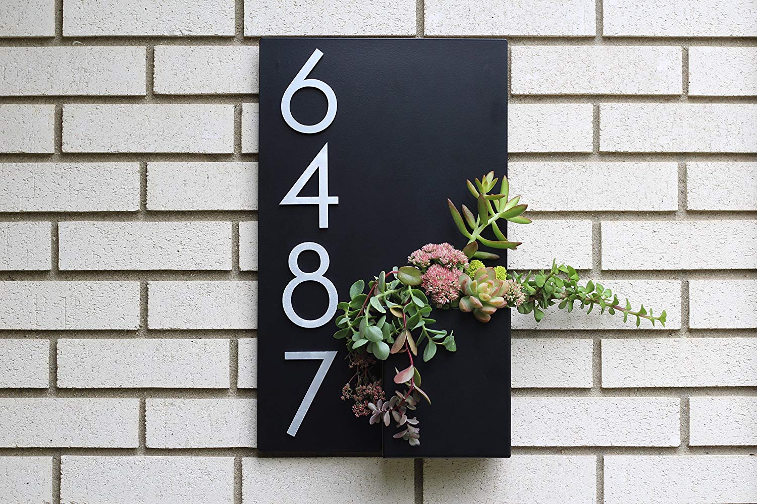 Modern House Number Black Color Aluminum Modern Font Number FIVE 5 