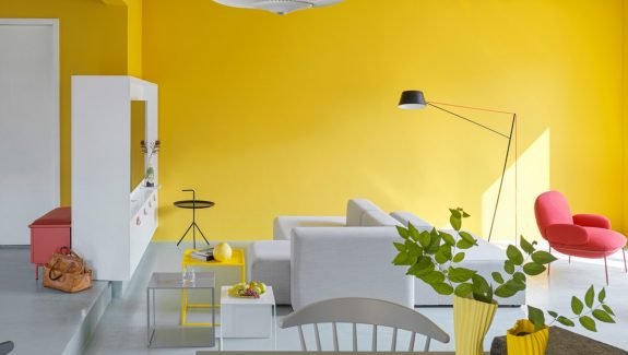 Fearless Yellow And White Home Decor With Terrazzo Touches