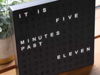 Product Of The Week: A Modern Time-In-Words Clock