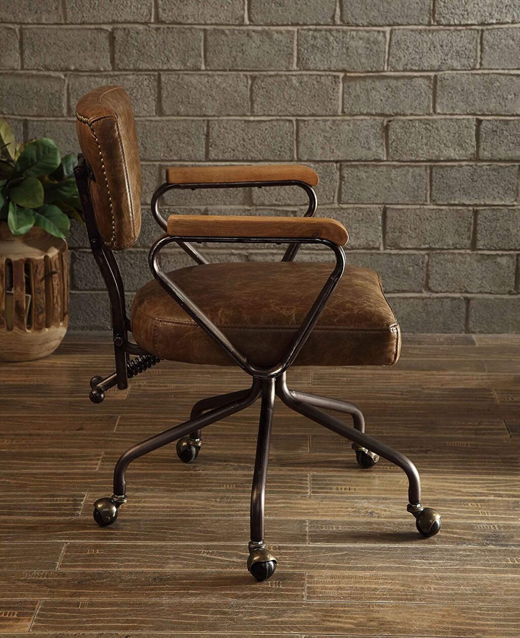 rustic office furniture farmhouse style office chair with top grain