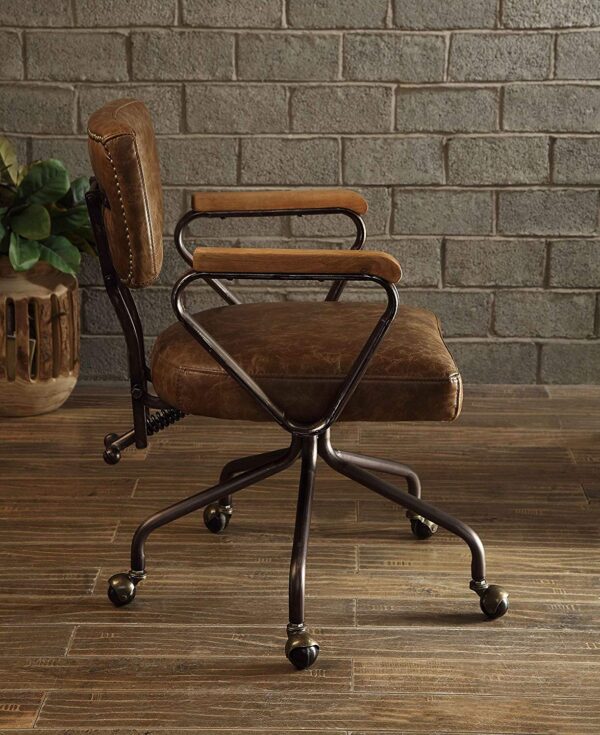 rustic office furniture farmhouse style office chair with top grain