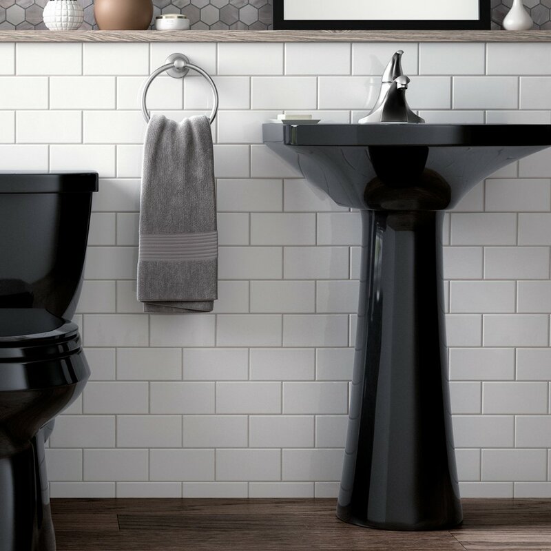 unique glossy black pedestal sink for classic and modern bathrooms ...