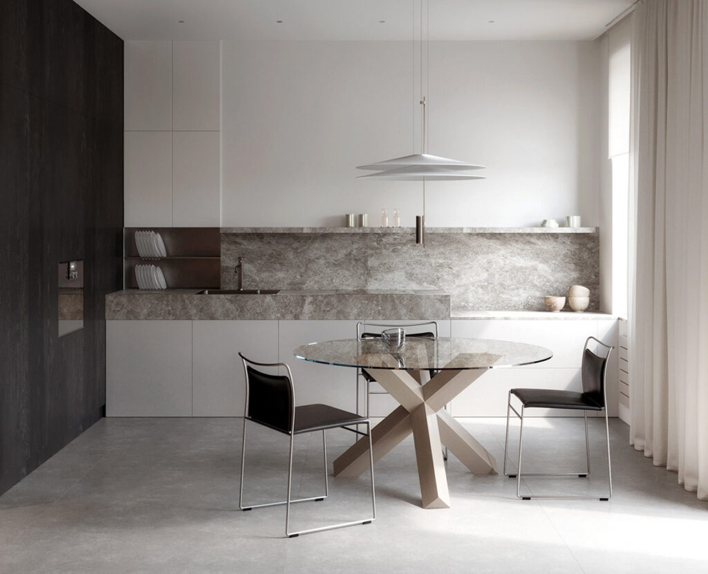 glass dining table | Interior Design Ideas
