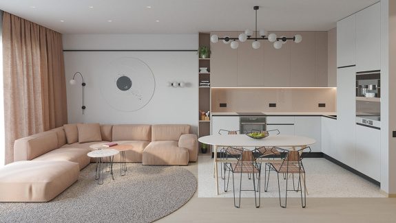 A Striking Example Of Interior Design Using Pink & Grey