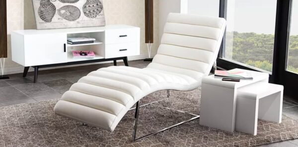 Faux leather sales lounge chair