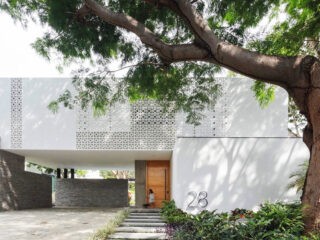 Luxury Family Home In Mexico With A Paper Tree Courtyard