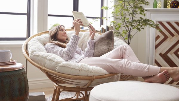 papasan chair living room