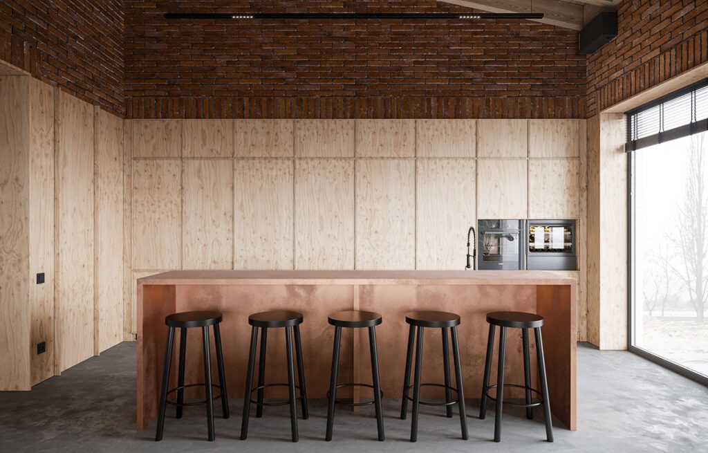 copper kitchen island Interior Design Ideas