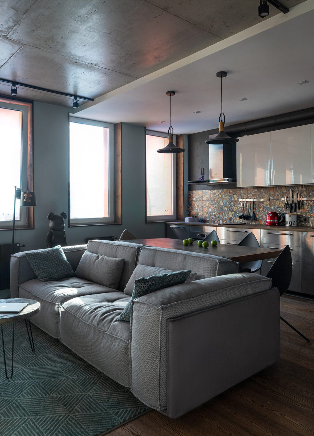 grey sofa Interior Design Ideas